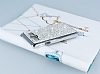 Eiroo Glows Samsung Galaxy A3 Tal Silver Rubber Klf - Resim: 2