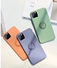 Eiroo Ring Color iPhone 11 Pro Yzk Tutuculu Yeil Silikon Klf - Resim: 1