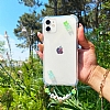 Eiroo Gummy iPhone 12 Pro Max Yeil Ayck Kiiye zel simli effaf Ultra Koruma Klf - Resim: 5