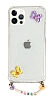 Eiroo Gummy iPhone 11 Pro Mor Kelebek Kiiye zel simli effaf Ultra Koruma Klf