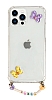 Eiroo Gummy iPhone 13 Pro Max Mor Kelebek Kiiye zel simli effaf Ultra Koruma Klf
