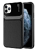 Eiroo Harbor iPhone 11 Pro Max Siyah Silikon Klf