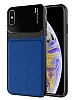 Eiroo Harbor iPhone XS Max Lacivert Silikon Klf