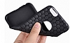 Eiroo Honeycomb iPhone SE / 5 / 5S Siyah Silikon Kılıf - Resim: 3