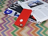 Eiroo Honeycomb iPhone 6 / 6S Kırmızı Silikon Kılıf - Resim: 3