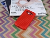 Eiroo Honeycomb Samsung Galaxy Core Prime Kırmızı Silikon Kılıf - Resim: 1