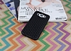 Eiroo Honeycomb Samsung Galaxy E5 Siyah Silikon Kılıf - Resim: 1