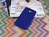 Eiroo Honeycomb Samsung Galaxy E7 Lacivert Silikon Kılıf - Resim: 2