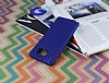 Eiroo Honeycomb Samsung Galaxy Note 5 Lacivert Silikon Klf - Resim: 2