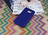 Eiroo Honeycomb Samsung Galaxy Note 5 Lacivert Silikon Klf - Resim: 1