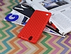 Eiroo Honeycomb Sony Xperia C4 Kırmızı Silikon Kılıf - Resim: 2