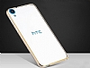 Eiroo HTC Desire 820 Gold izgili Metal Bumper Siyah ereve Klf - Resim: 1