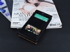HTC Desire 826 Gizli Mknatsl ift Pencereli Siyah Deri Klf - Resim 1