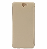 Eiroo HTC One A9 Dot View Uyku Modlu nce Yan Kapakl Gold Klf - Resim: 1