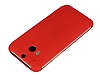 Eiroo HTC One M8 Dot View Uyku Modlu nce Yan Kapakl Krmz Klf - Resim 2