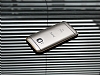 Eiroo HTC One M9 Gold izgili Round Metal Bumper ereve Siyah Klf - Resim 2