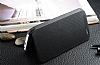 Eiroo HTC One M9 Plus Dot View Uyku Modlu nce Yan Kapakl Siyah Klf - Resim 1