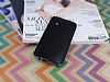 HTC One M9 Ultra nce Deri Siyah Silikon Klf - Resim: 1