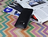 HTC One M9 Ultra nce Deri Siyah Silikon Klf - Resim: 2