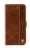 Pierre Cardin iPhone 6 / 6S Czdanl Kapakl Kahverengi Deri Klf - Resim 1