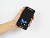 Eiroo HTC One mini Pencereli nce Yan Kapakl Siyah Deri Klf - Resim: 1