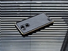 Eiroo Huawei Ascend Mate 7 Metal Kenarl Siyah Deri Klf - Resim 2