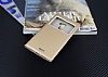 Huawei Ascend Mate S Gizli Mknatsl ereveli Gold Deri Klf - Resim 2