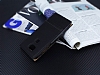 Huawei G8 Gizli Mknatsl Pencereli Siyah Deri Klf - Resim 2