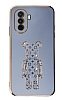 Eiroo Huawei Nova Y70 Bearbrick Standl Mavi Silikon Klf