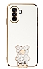 Eiroo Huawei Nova Y70 Lks Ay Standl Beyaz Silikon Klf
