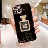 Eiroo Huawei P20 Lite Aynalı Parfüm Standlı Siyah Silikon Kılıf - Resim: 6