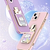 Eiroo Huawei P40 Lite Kare Parfm Standl Beyaz Silikon Klf - Resim: 2