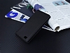 Huawei P8 Lite Gizli Mknatsl ereveli Siyah Deri Klf - Resim 2