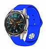 Eiroo Huawei Watch GT 2 Spor Silikon Mavi Kordon (46 mm)