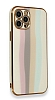 Eiroo Hued iPhone 11 Pro Max Cam Beyaz Rubber Klf - Resim: 2