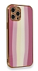 Eiroo Hued iPhone 12 Pro 6.1 in Cam Pembe Rubber Klf - Resim: 2