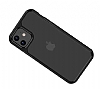 Eiroo Hybrid Color iPhone 11 Siyah Silikon Klf - Resim: 1