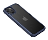 Eiroo Hybrid Color iPhone 13 Mavi Silikon Klf