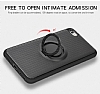 Eiroo Infinity Ring iPhone 6 / 6S Selfie Yzkl Siyah Silikon Klf - Resim: 3