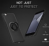 Eiroo Infinity Ring iPhone 6 / 6S Selfie Yzkl Siyah Silikon Klf - Resim: 6