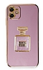 Eiroo iPhone 11 Aynal Parfm Standl Mor Silikon Klf