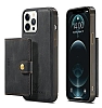Eiroo iPhone 11 Czdanl Manyetik Siyah Deri Klf - Resim 2