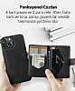 Eiroo iPhone 11 Czdanl Manyetik Siyah Deri Klf - Resim 5