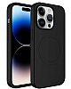 Eiroo iPhone 11 Pro MagSafe zellikli Siyah Silikon Klf