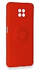 Eiroo Xiaomi Redmi Note 9 5G Yzk Tutuculu Krmz Silikon Klf - Resim: 3