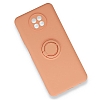 Eiroo Xiaomi Redmi Note 9 5G Yzk Tutuculu Ak Pembe Silikon Klf - Resim: 3