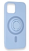 Eiroo iPhone 12 / 12 Pro 6.1 in Yzk Tutuculu Lila Silikon Klf - Resim: 3