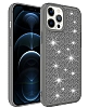 Eiroo iPhone 12 Pro Max Simli Siyah Silikon Klf