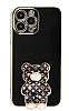 Eiroo iPhone 13 Pro Lks Ay Standl Siyah Silikon Klf