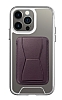 Eiroo iPhone 13 Pro Mor Kartlıklı Standlı Ultra Koruma Kılıf